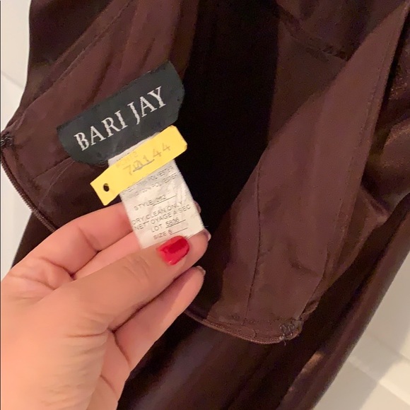 Full length brown formal dress - Picture 6 of 8